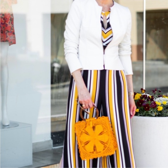 Parker Stripe Jumpsuit 🌻🌻 Spring/Summer 👍🏻 Size:2 - Picture 5 of 8